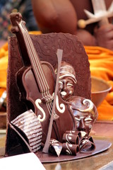 scultura di cioccolato