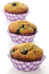 Blueberry banana muffins