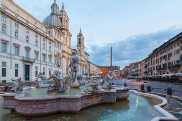 Piazza Navona, Fontana del Moro. Roma