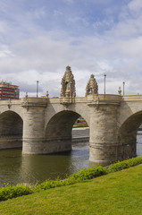 Bridge of Toledo over river Manzanares