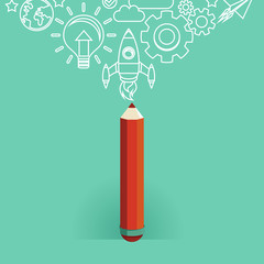 Vector graphic design concepts in flat style