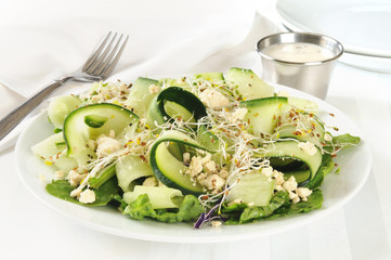 Cucumber feta cheese salad