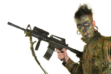 Airsoft player