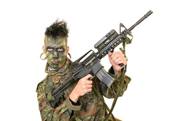 Airsoft player