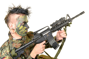 Airsoft player