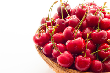 Ripe red cherry berries