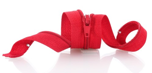 Red zipper isolated on white © Africa Studio