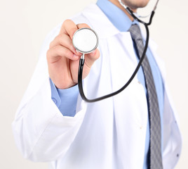 Male Doctor isolated on white background