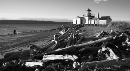 Discovery Park West Point Lighthouse Puget Sound Seattle 