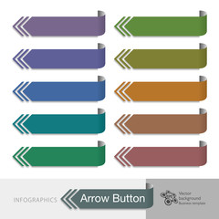 Infographic Vector Arrow Button