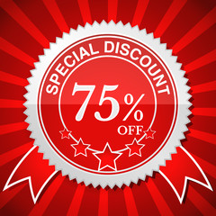 Special Discount 75% Off.