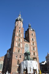 Fototapeta premium Basilique Sainte Marie à krakow, Pologne