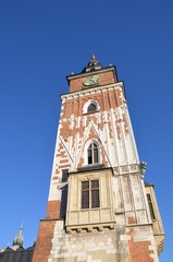 Naklejka premium Tour de l'hôtel de ville, Krakow, Pologne