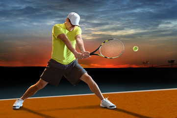 Tennis Player Outdoors