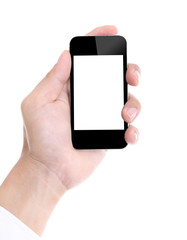 Businessman holding Smart phone