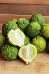 Fresh kaffir and leech lime