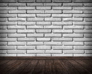 brick wall and wood floor texture interior 