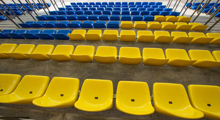 Empty stadium seats