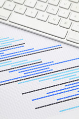 Gantt chart with keyboard