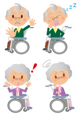 おじいさん　おばあさんの表情