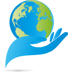 Erde, Globus, Weltkugel, Hand