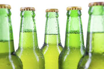 Closeup of fresh beer