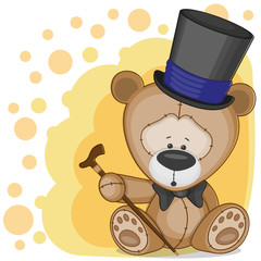 Obraz premium Bear in a hat