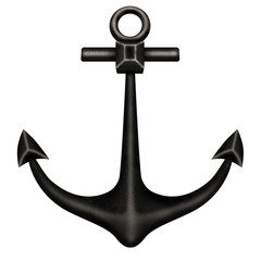 Anchor on white background