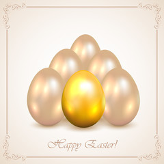 Set of decorative Easter eggs