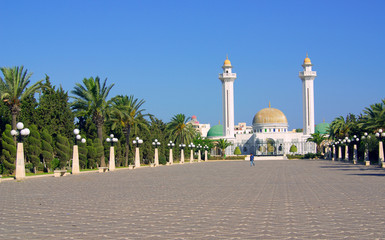Fototapeta na wymiar Mausoleum of Bourguiba in Tunisia in Africa