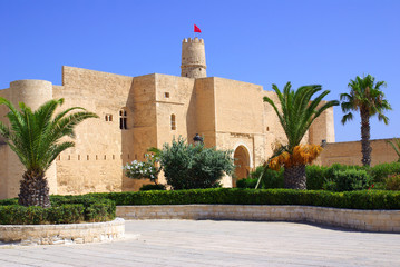 Fototapeta na wymiar Ribat in Monastir in Tunisia, Africa