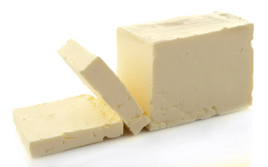 Tasty butter isolated on white