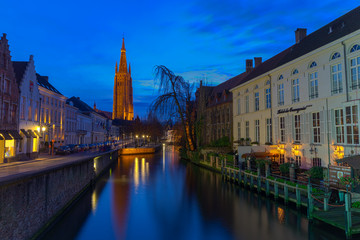 city hall of Brugge / Bruges in Belgium