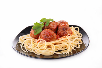 spaghetti and meatballs