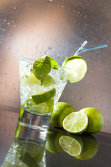 Mojito cocktail at the club