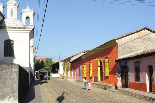 Rooftops of colonial town of Suchitoto