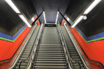 Naklejka premium Stacja metra w Madrycie, Hiszpania