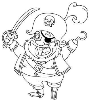 Outlined pirate