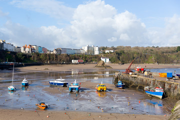 Fototapeta premium Low tide Tenby Pembrokeshire Wales