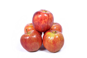 Fototapeta na wymiar several red apples
