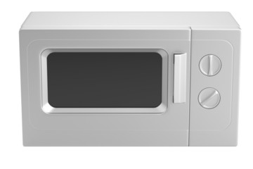 Fototapeta premium realistic 3d render of microwave