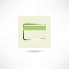 Green plastic card