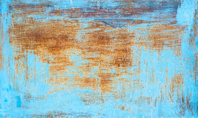 Painted rusty metal background