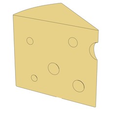 cartoon image of 2d cheese