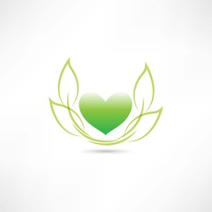 eco green heart