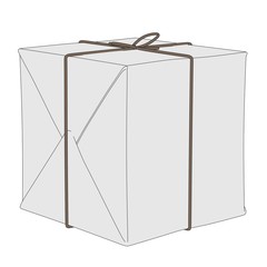 cartoon image of post package
