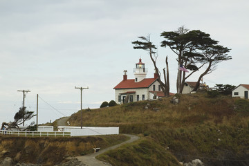 Fototapeta na wymiar Battery Point Lighthouse