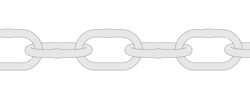 cartoon image of chain links