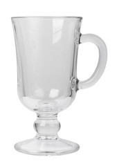 Empty glass with handle