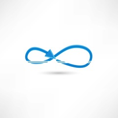 blue infinite icon